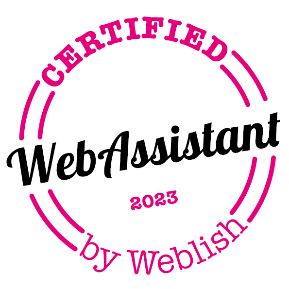 Logo behaald certificaat VA Experience voor Certified Web Assistant by Weblish